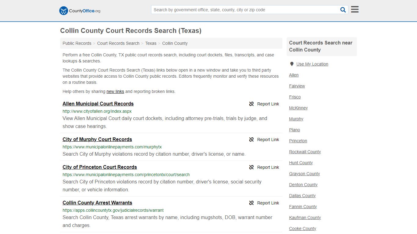 Court Records Search - Collin County, TX (Adoptions, Criminal, Child ...